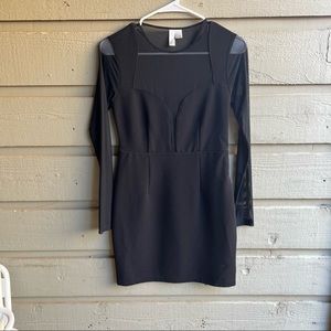 Forever 21 Exclusive Black Bodycon Mini Dress Size Small